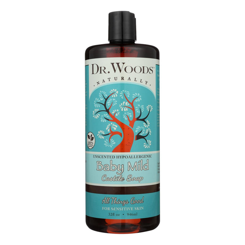 Dr. Woods Naturals Castile Soap - Baby Mild - Case of 1 - 32 oz. (1x32 OZ)