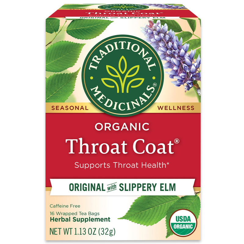 Traditional Medicinals Throat Coat Herb Tea (6x16 Bag)