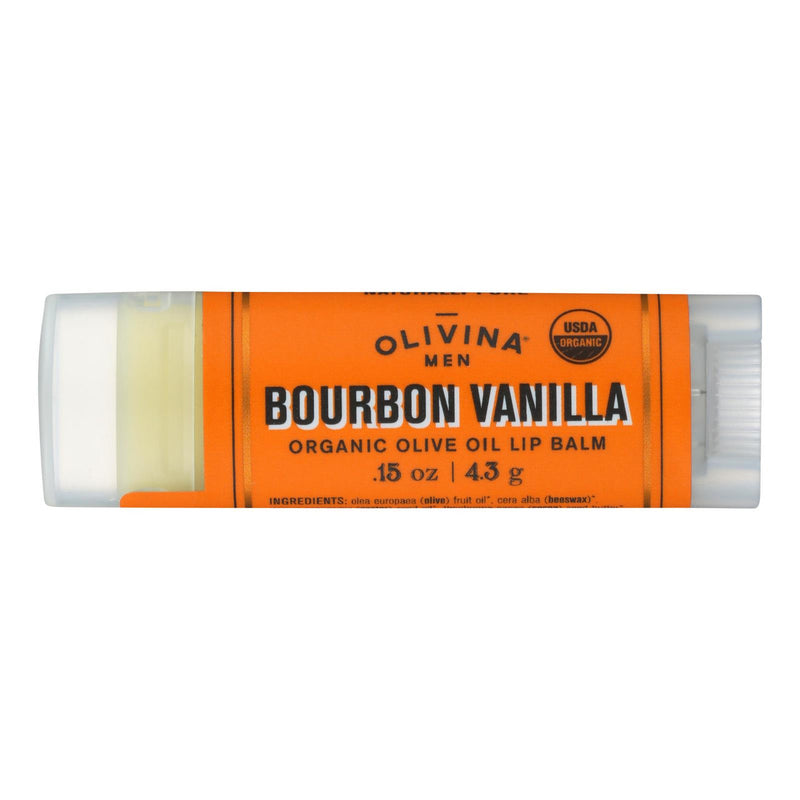 Olivina Men - Lip Balm Bourb Vanill - 1 Each - .15 OZ (1x.15 OZ)