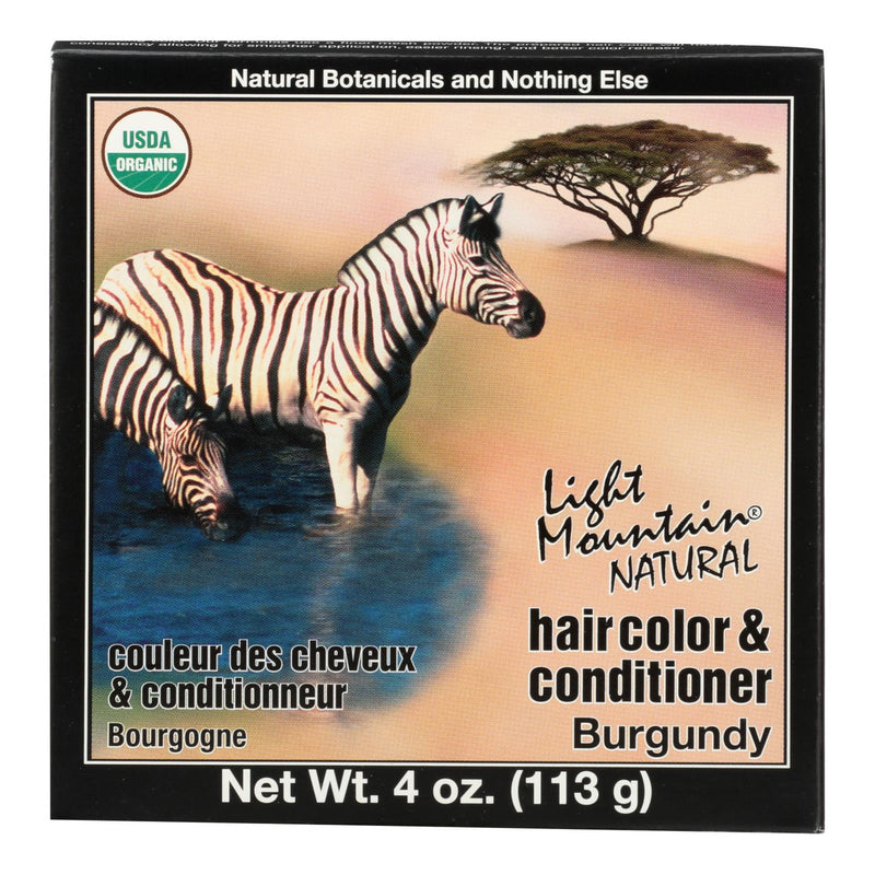 Light Mountain Hair Color - Burgundy - Case of 1 - 4 oz. (1x4 OZ)