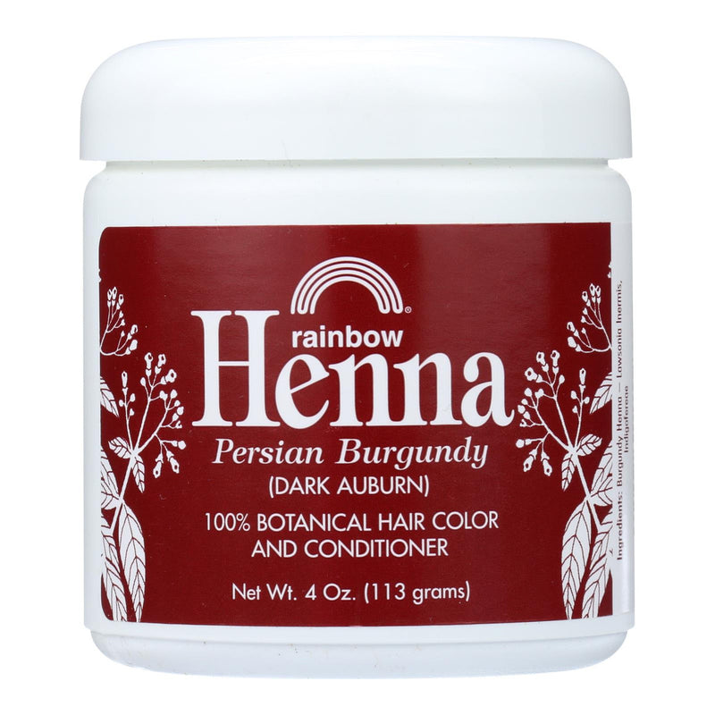 Rainbow Research Henna Hair Color and Conditioner Persian Burgundy Dark Auburn - 4 oz (1x4 OZ)