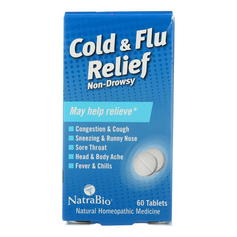 NatraBio Cold and Flu Relief Non-Drowsy - 60 Tablets (1x60 TAB)