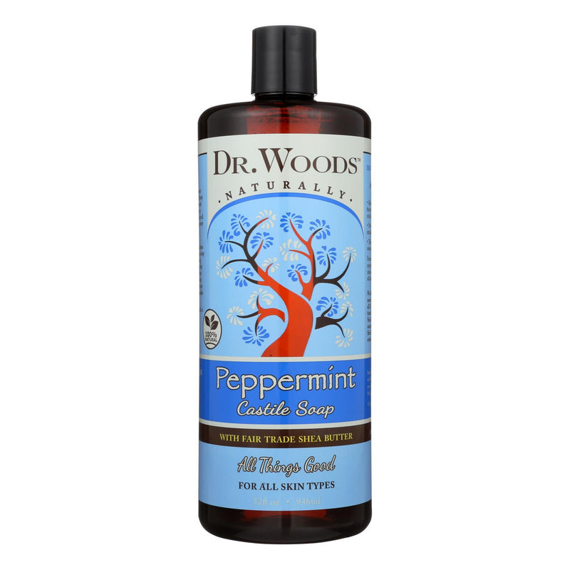 Dr. Woods Shea Vision Pure Castile Soap Peppermint with Organic Shea Butter - 32 fl oz (1x32 FZ)