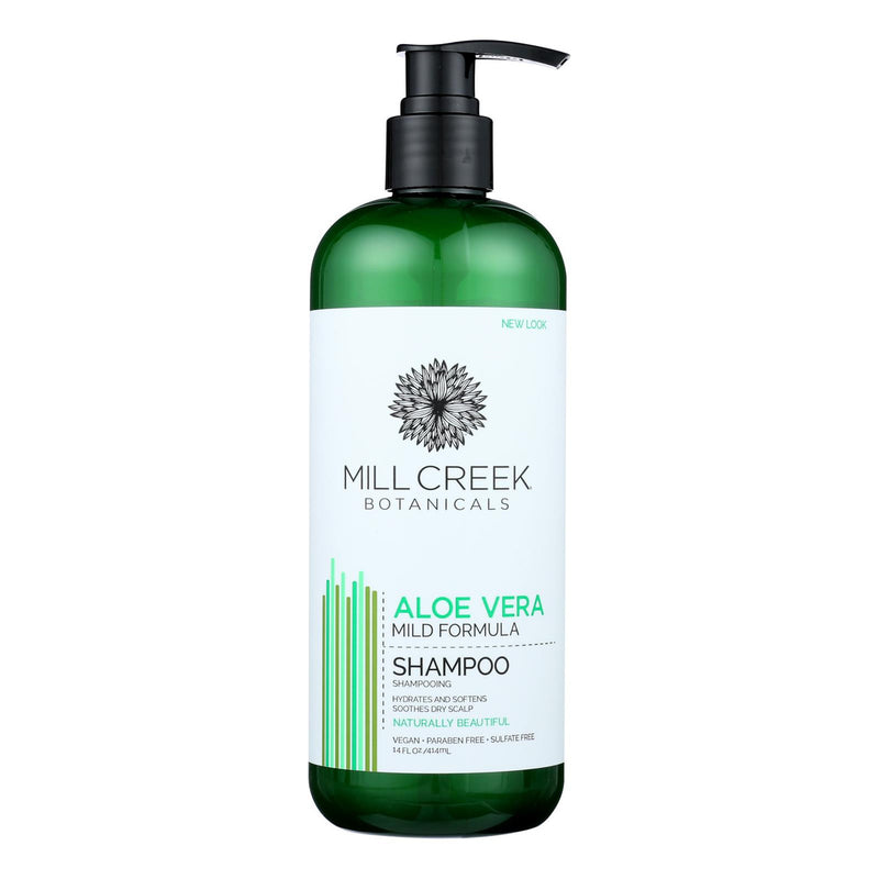 Mill Creek Botanicals Aloe Vera Shampoo Hydrates And  - 1 Each - 14 FZ (1x14 FZ)