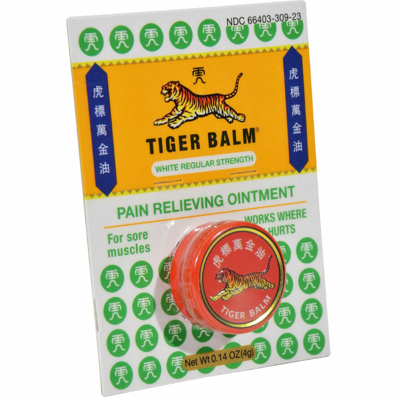 Tiger Balm Pain Relieving Ointment - White Regular Strength - .14 oz (1x.14 OZ)