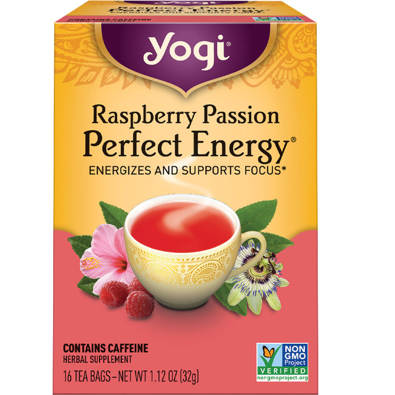 Yogi Raspberry Passion Perfect Energy Tea (6x16 Bag)