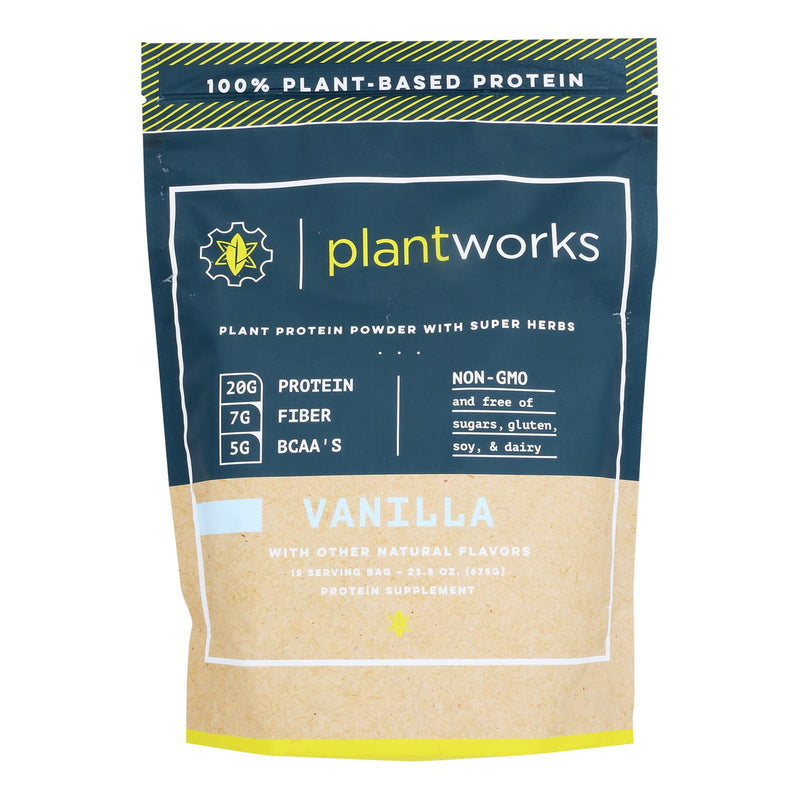 Plant Works - Protein Powder Vanilla - Case of 4-23.8 OZ (4x23.8 OZ)