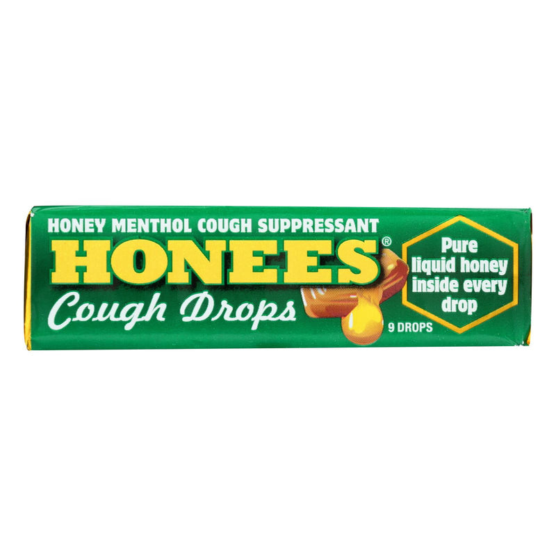 Honees Cough Drops - Menthol - Case of 24 - 9 Pack (24x9 CT)