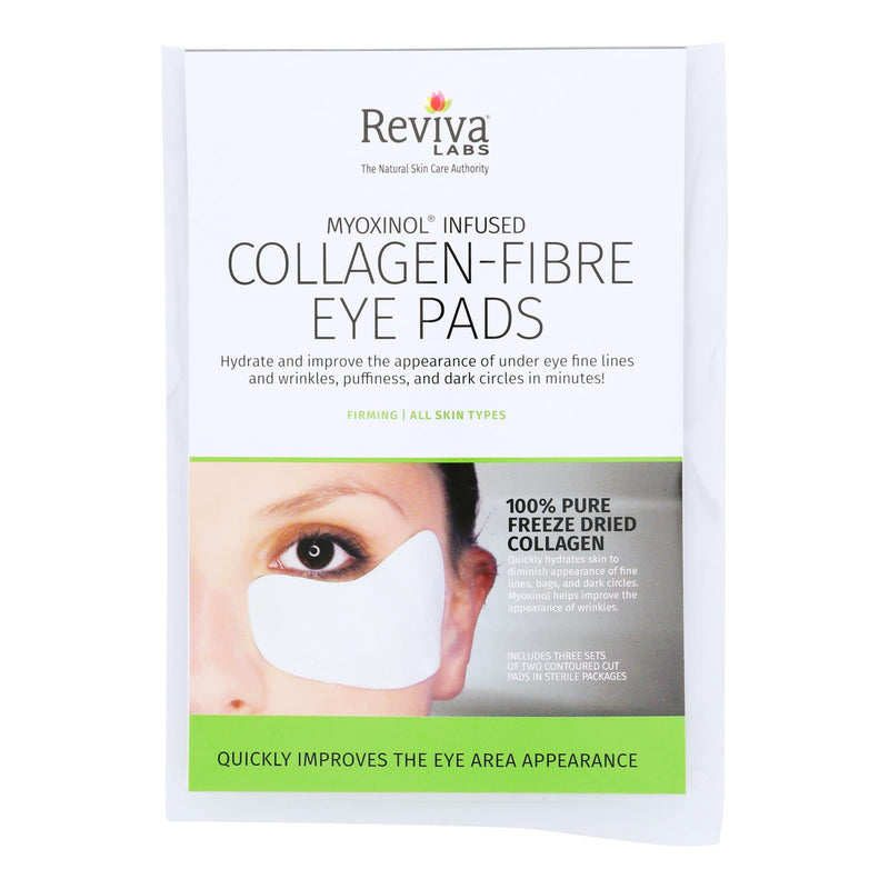 Reviva Labs - Collagen Fiber Contoured Eye Pads - Case of 6 - 3 Sets (6x3 PAIR)