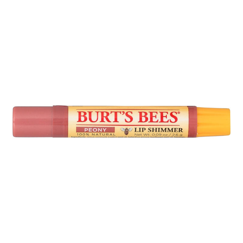 Burts Bees - Lip Shimmer - Peony - Case of 4 - 0.09 oz (4x0.09 OZ)