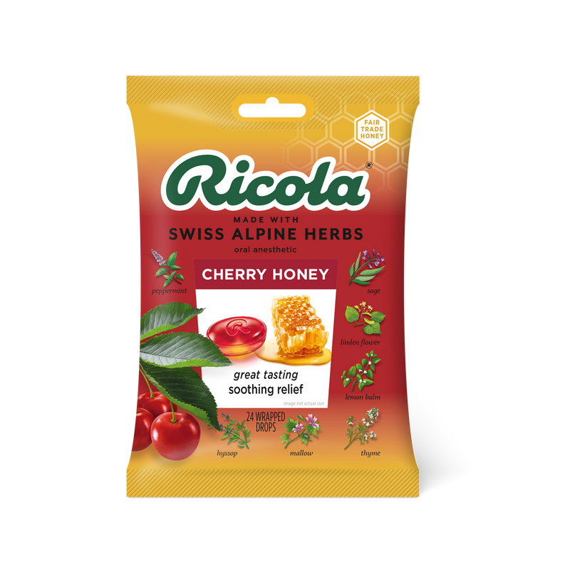 Ricola Cherry Honey Throat Drop (12x24 CT)