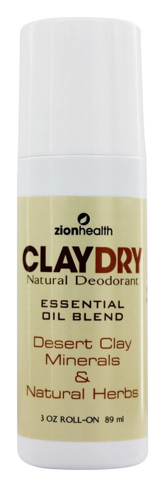 Zion Health Clay Dry Natural Deodorant - 3 oz (1x3 OZ)
