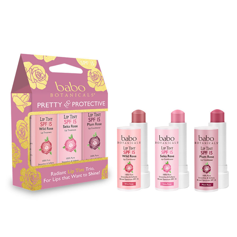 Babo Botanicals - Lip Tnt Spf15 Trio - Case of 10 - .45 OZ (10x.45 OZ)