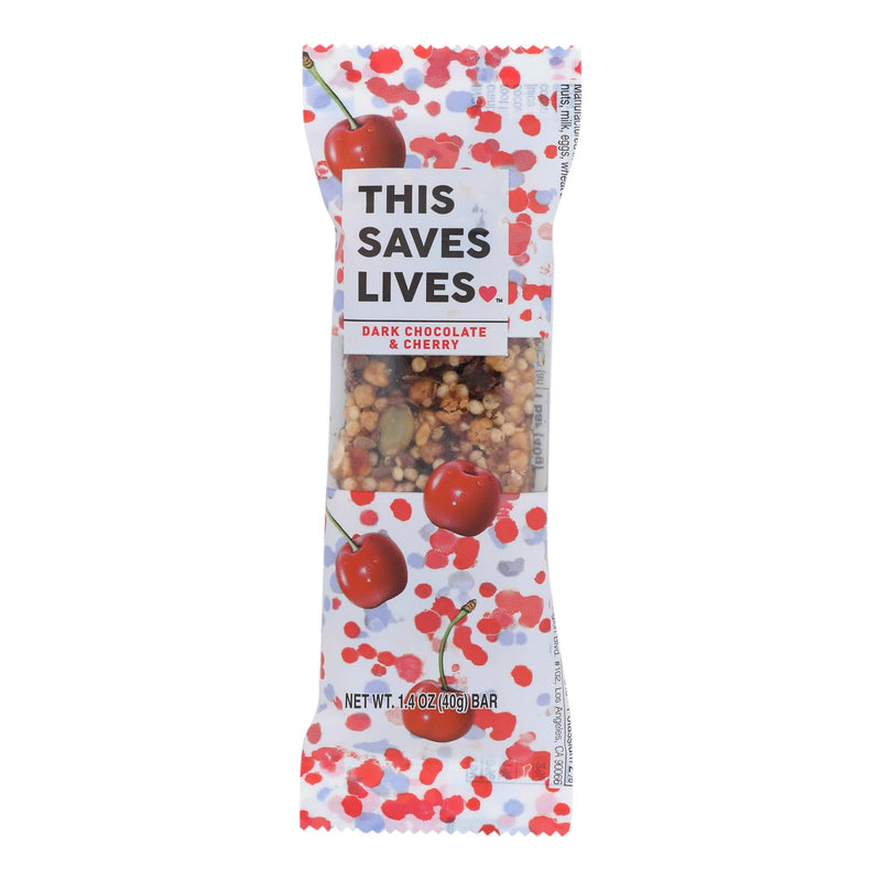 This Bar Saves Lives - Dark Chocolate Cherry And Sea Salt - Case Of 12 - 1.4 Oz.