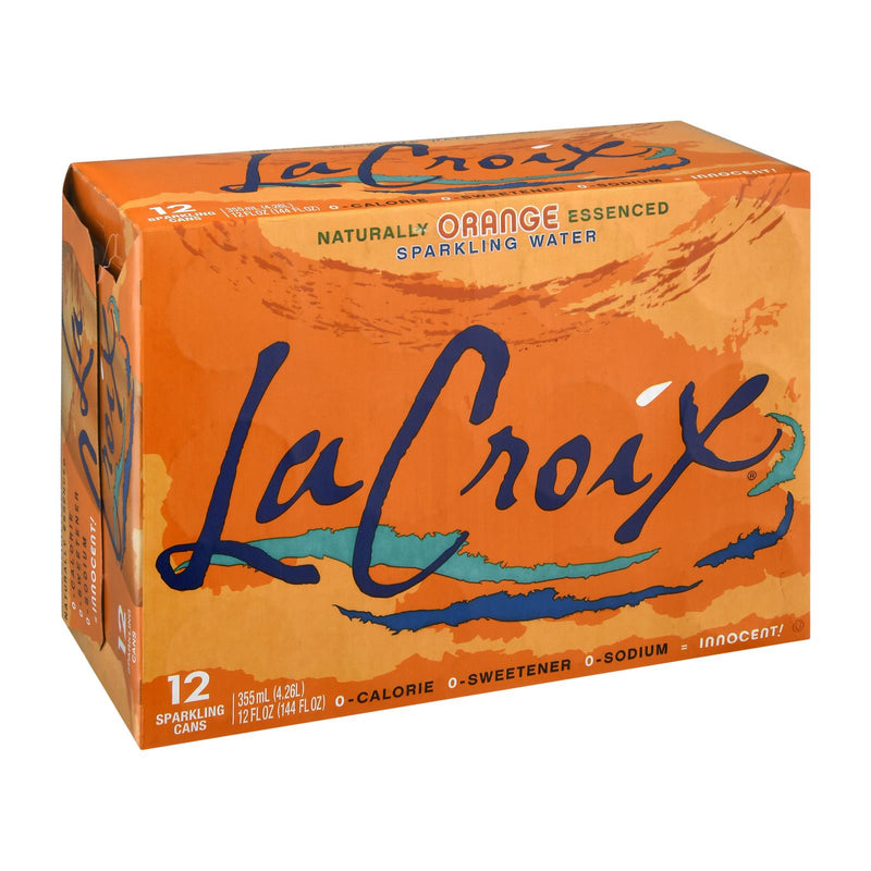 Lacroix Sparkling Water - Orange - Case Of 2 - 12-12 Fl Oz