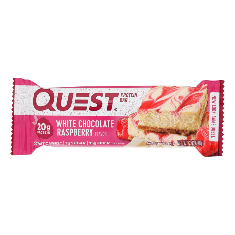 Quest Bar - White Chocolate Raspberry - 2.12 Oz - Case Of 12