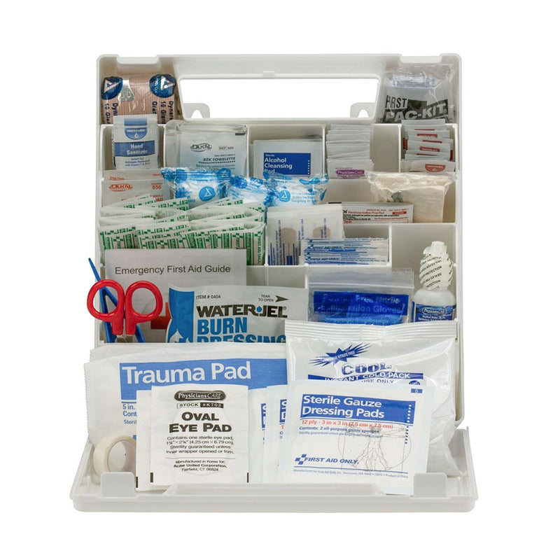 First Aid Kit  50 Person Plastic Case