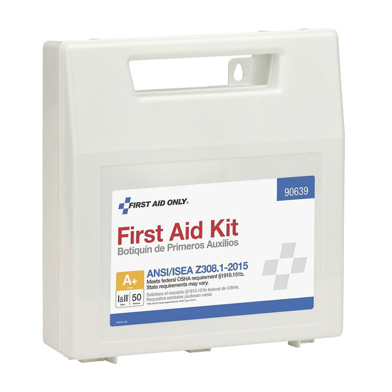 First Aid Kit  50 Person Plastic Case