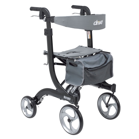 drive™ Nitro 4 Wheel Rollator, Black 949999