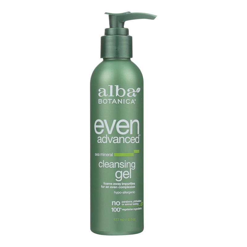 Alba Botanica - Natural Even Advanced Sea Mineral Cleansing Gel - 6 Fl Oz