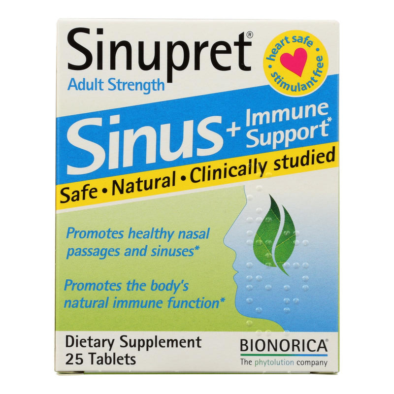 Sinupret Plus For Adults - 25 Tablets