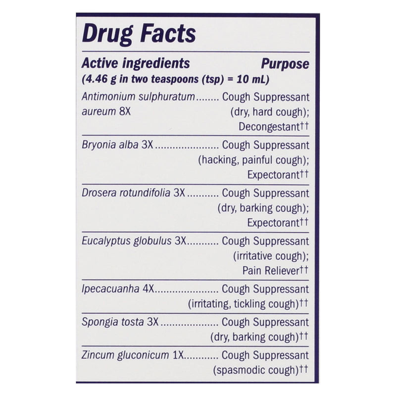 Boericke And Tafel - Cough And Bronchial Syrup With Zinc - 8 Fl Oz
