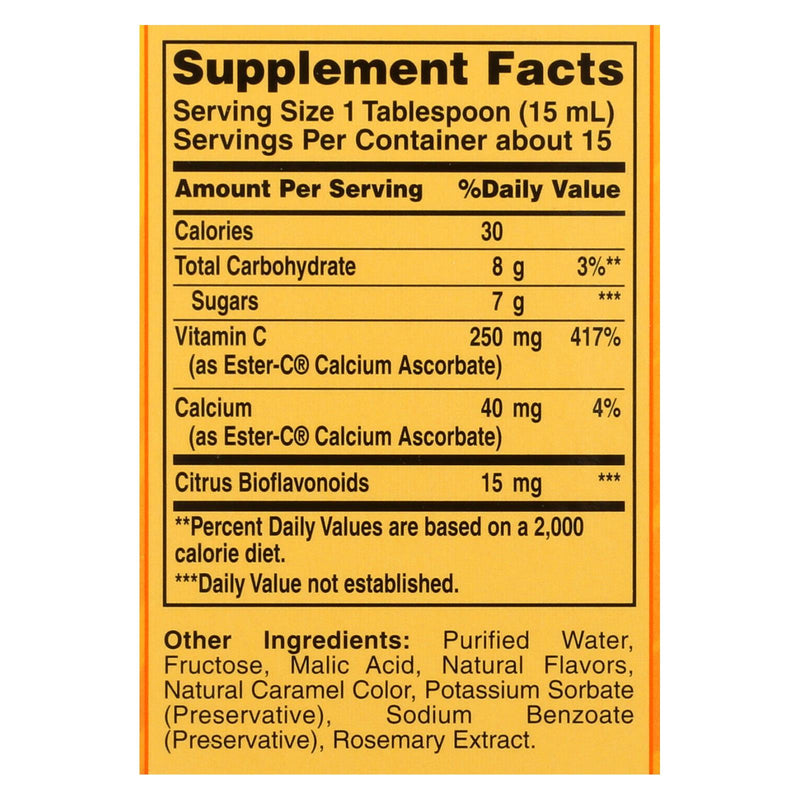 American Health - Ester-c With Citrus Bioflavonoids Berry - 250 Mg - 8 Fl Oz