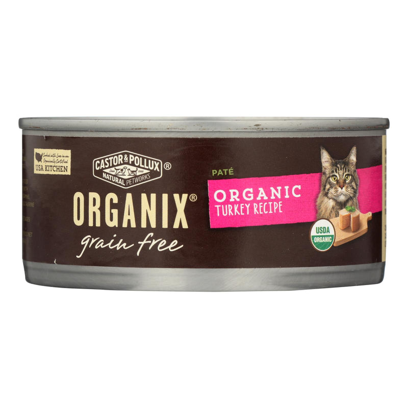 Castor And Pollux Organic Cat Food - Turkey Pate - Case Of 24 - 5.5 Oz.