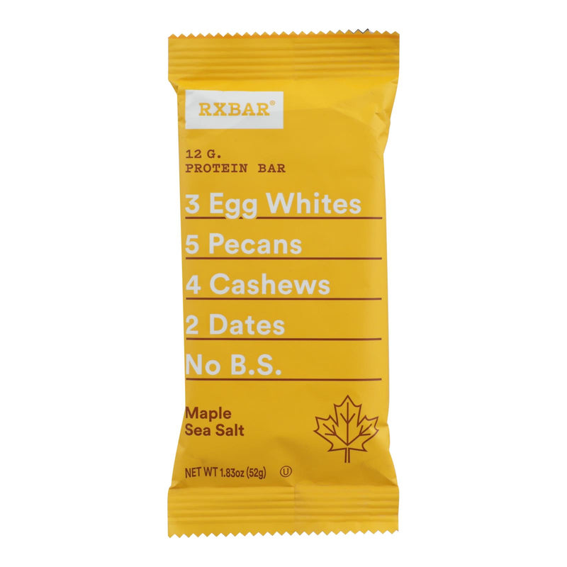 Rxbar - Protein Bar - Maple Sea Salt - Case Of 12 - 1.83 Oz.