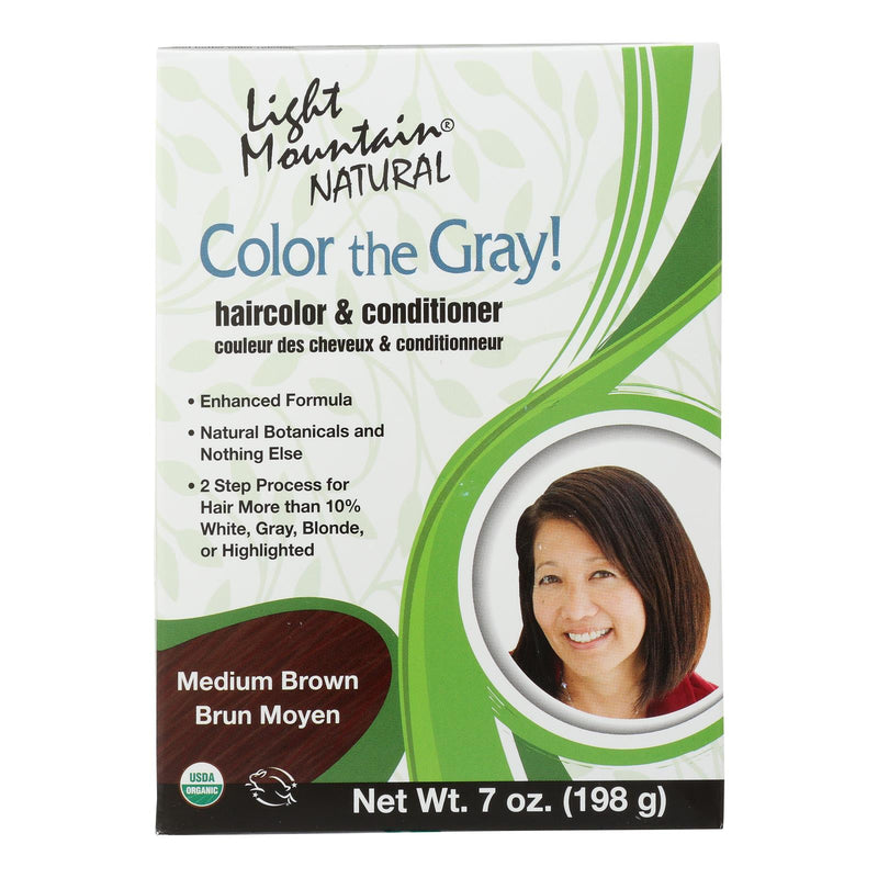 Light Mountain Clr Gry - Conditioner - Organic - Medbrwn - 7 Oz