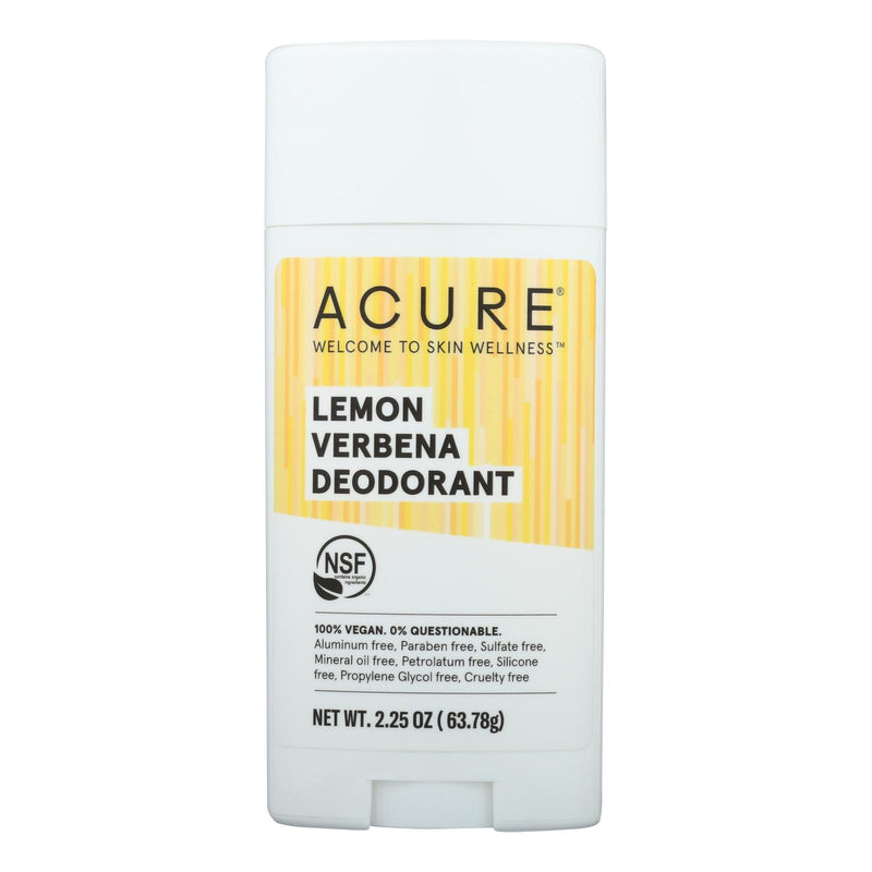 Acure - Deodorant - Lemon Verbena - 2.25 Oz