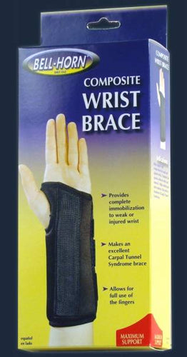 Composite Wrist Brace  Left Medium  Wrist Circum: 6