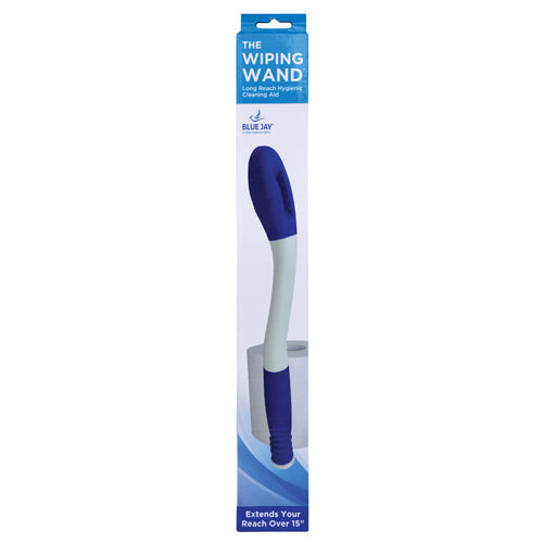 The Wiping Wand-Long Reach Hygienic Cleaning Aid-Blue Jay