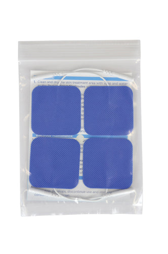 Reusable Electrodes  Pack/4 2 x2  Square  Blue Jay Brand