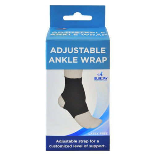 Blue Jay Adjustable Ankle Wrap Black  Small  7 -8