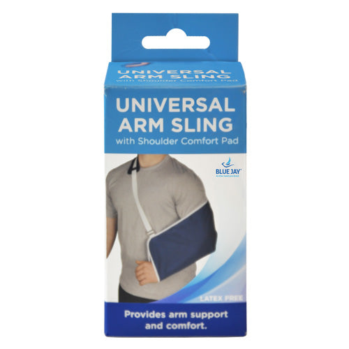 Blue Jay Universal Arm Sling with Shoulder Comfort Pad-Blue