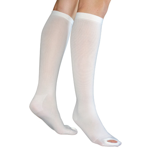 Anti-Embolism Stockings Sm/Reg 15-20mmHg Below Knee  Insp Toe