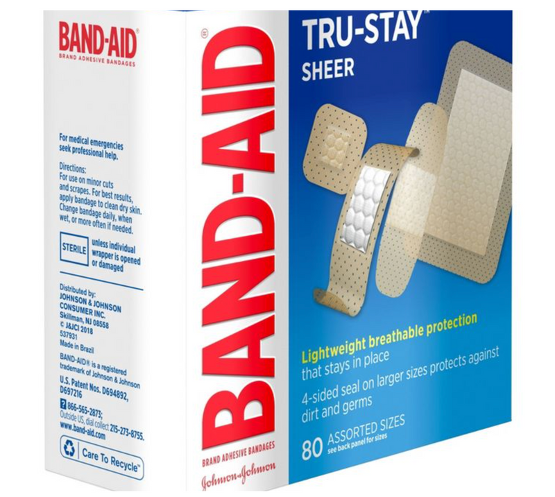 Band-Aid® Adhesive Strip, Assorted Sizes 1201745 BX