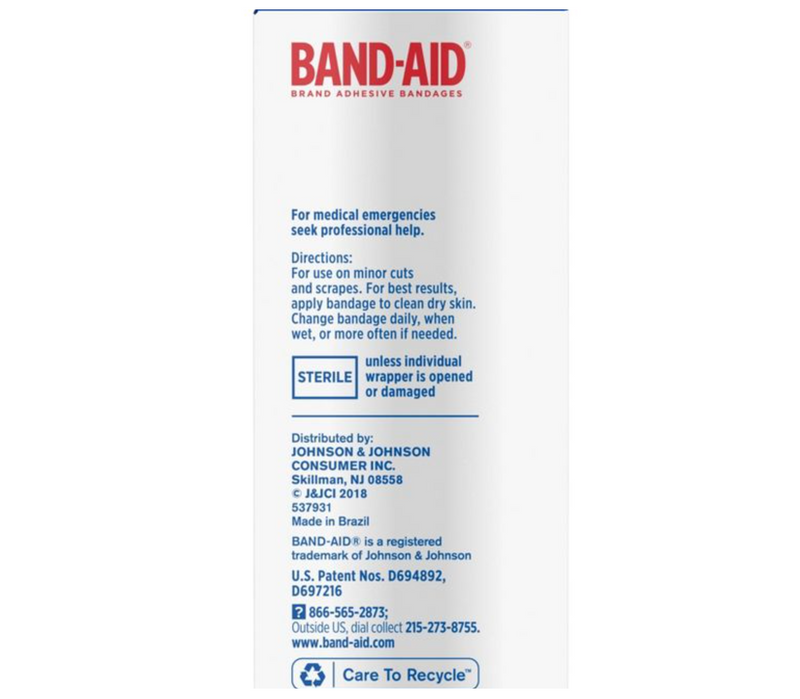 Band-Aid® Adhesive Strip, Assorted Sizes 1201745 BX