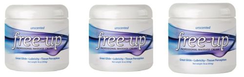 Free-up Massage Cream 16 Oz Unscented  Pack/3