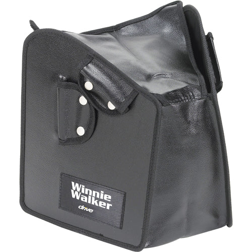 Tote Bag For 3 Wheeled Rollator Black Vinyl Zippered