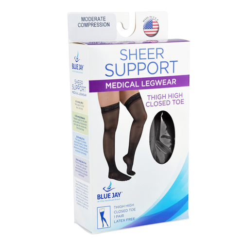 Firm Surg Weight Stkngs Medium 20-30mmhg  Thigh Stayup Top Ct