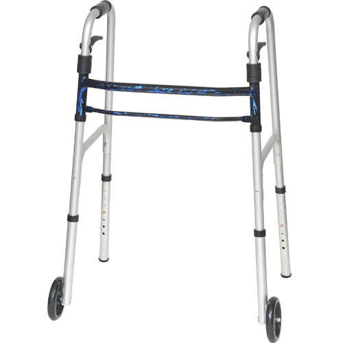 Probsics Sure Lever Release Folding Walker  Blue Flame