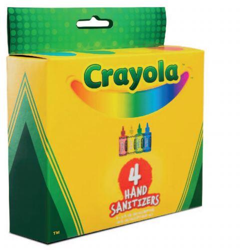 Crayola® - 2oz gel hand sanitizer - KIDS - 75% alcohol - pack of 4 - Made in USA