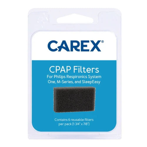 CPAP Filter  Pk/6  Carex Foam Filters