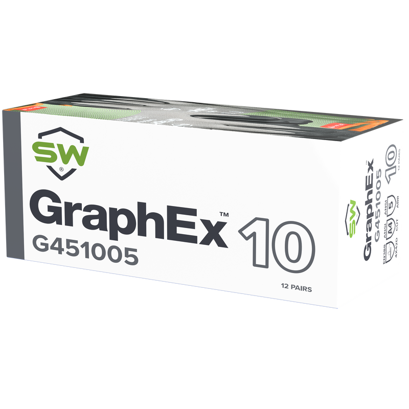 72 Pairs/CS (GraphEx® G45100) Cut Resistant Level 4 Mechanical Gloves with AxiFybr®