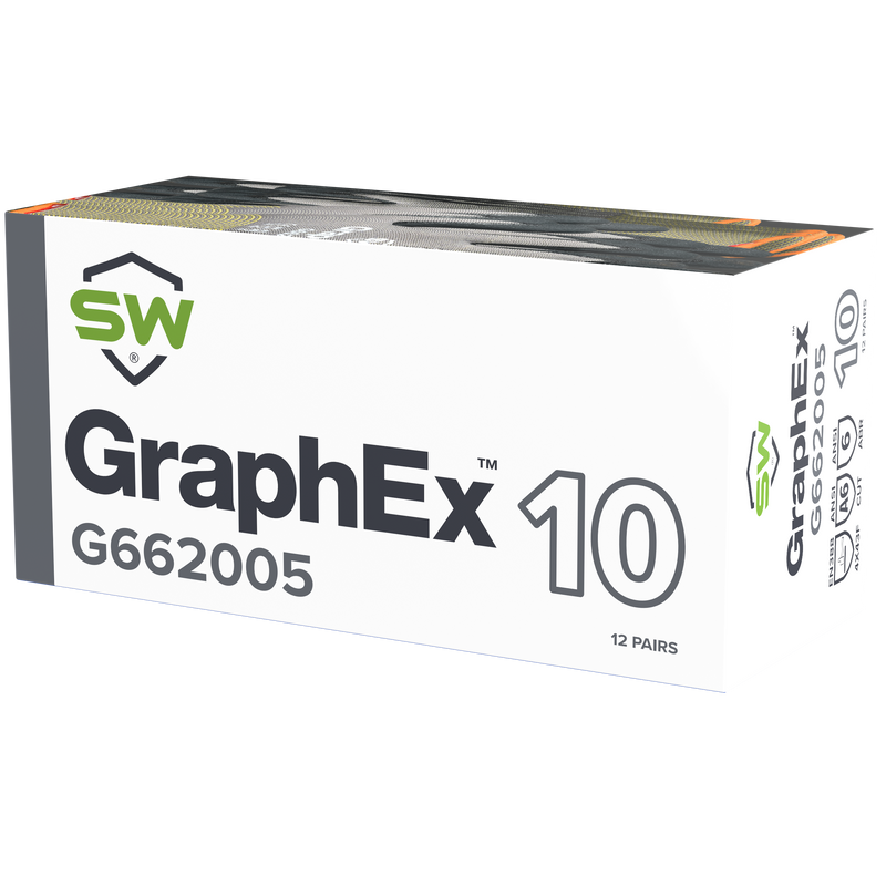 72 Pairs/CS (GraphEx® G66200) Cut Resistant Level 6 Mechanical Gloves with AxiFybr®