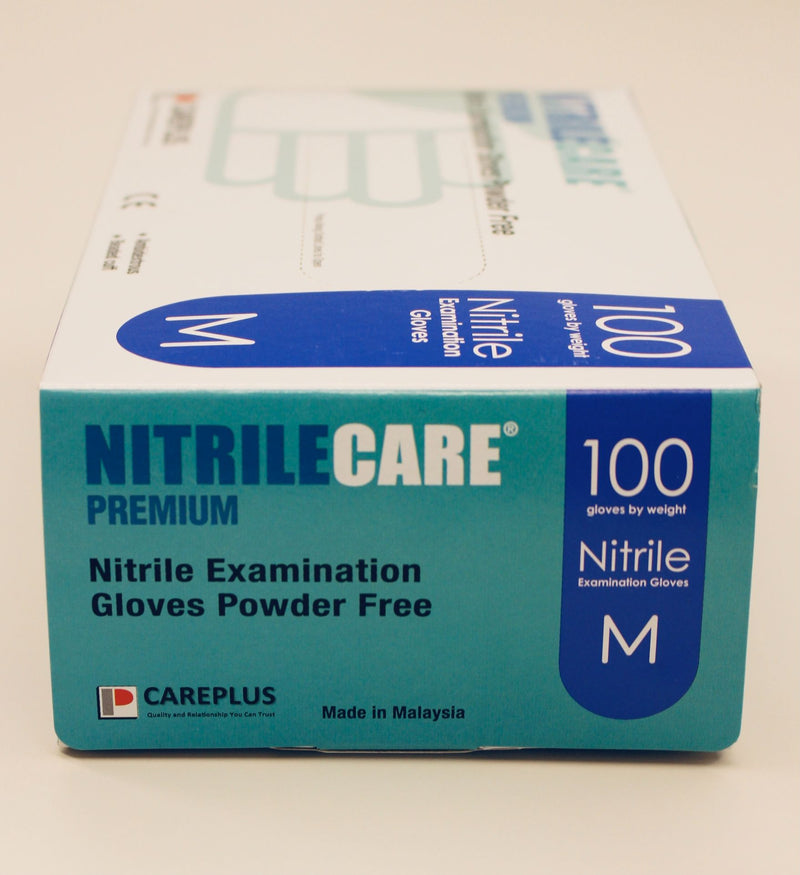 NitrileCare Premium Powder Free Nitrile Exam Grade Gloves