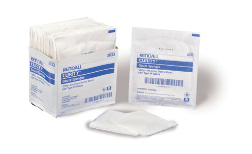 Curity Gauze Sponge 4x4 12ply Sterile Bx/50 (25-2&