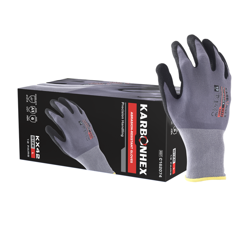 72 Pairs/CS KARBONHEX KX42 Purpose Built Abrasion-Resistant Glove® Precision Handling
